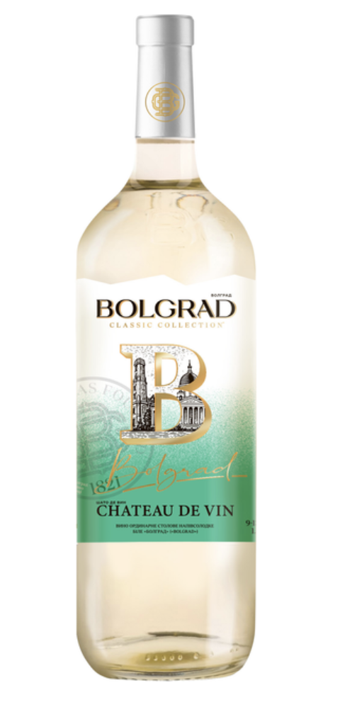 Вино ТМ Bolgrad напівсолодке біле Шато де Вин 13% 1,5л